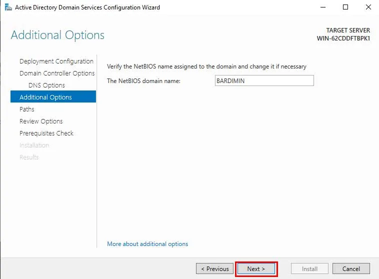 domain controller 13