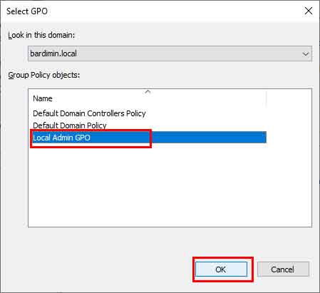 gpo user domain to local admin 09