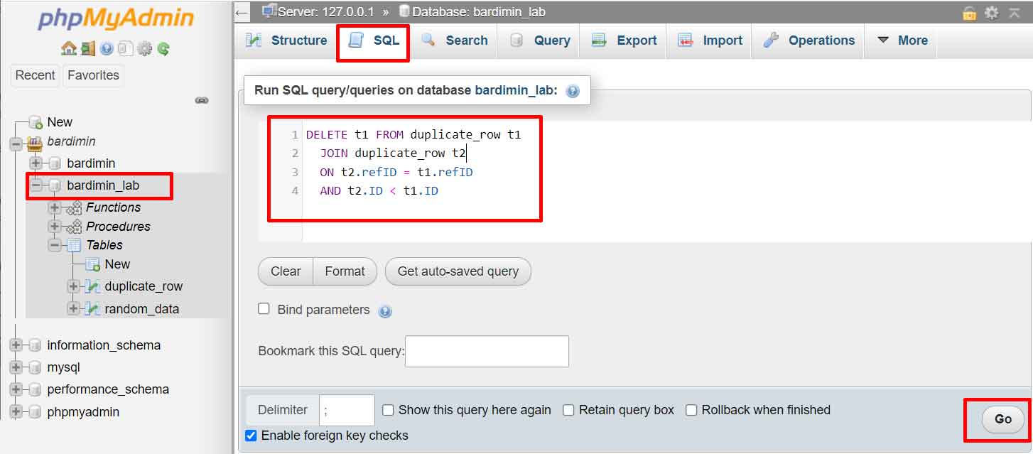 Supprimer les lignes dupliquées dans MySQL