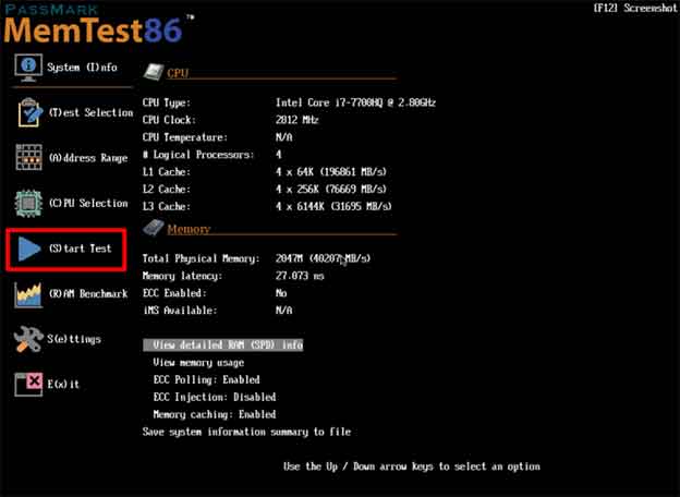 ram diagnostic 06