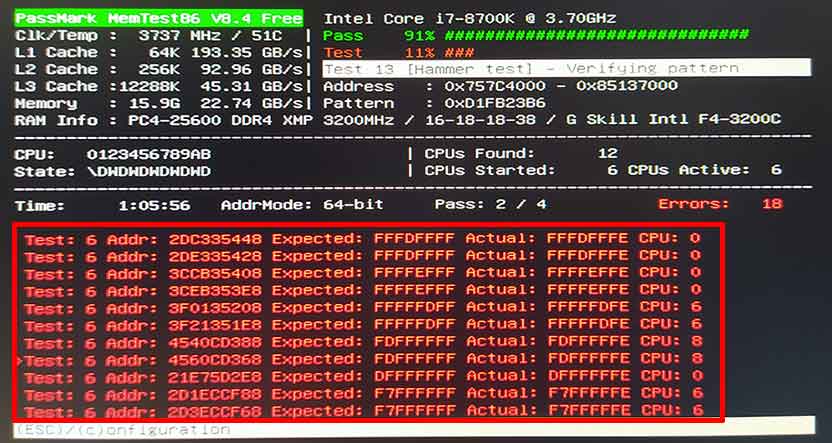 ram diagnostic 07