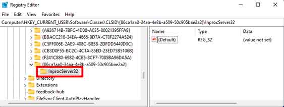 registry inprocserver32