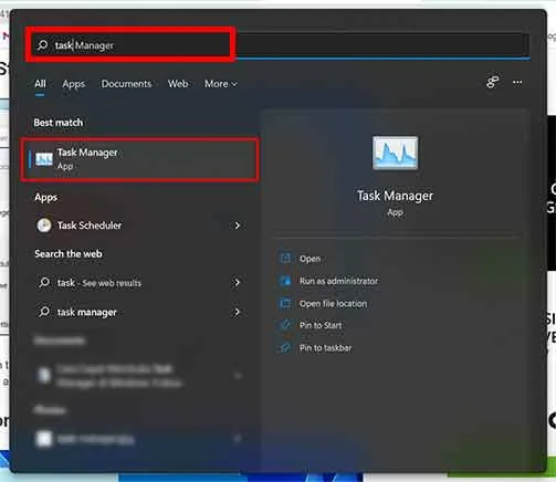 search task manager