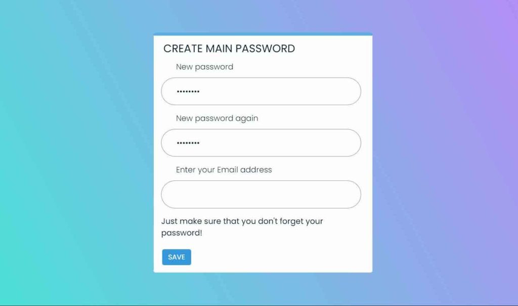 browser lock password