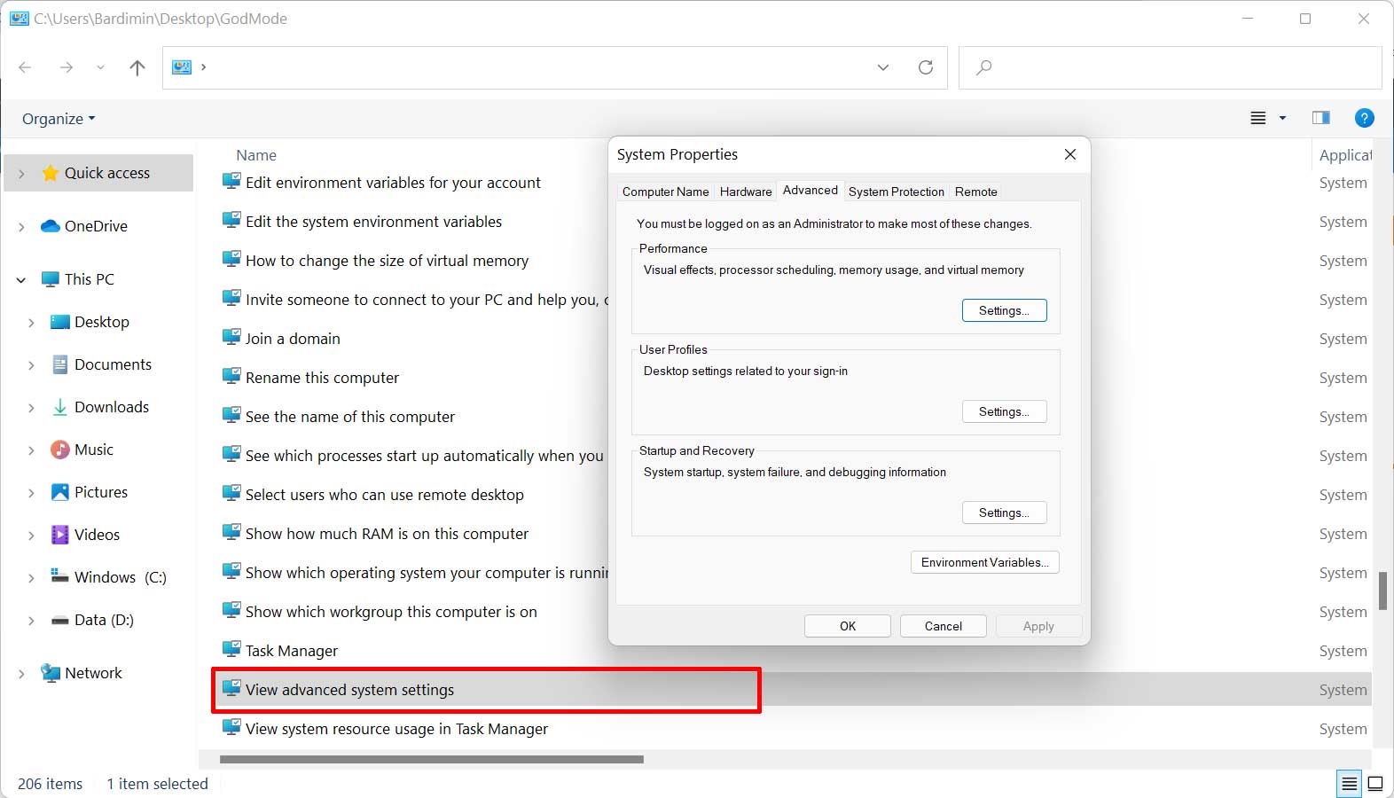 How to Enable God Mode in Windows 11