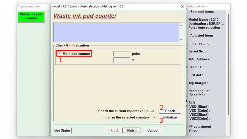 Epson resetter adjustment program