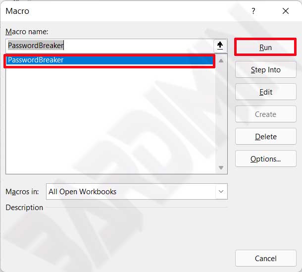 cara buka protect excel