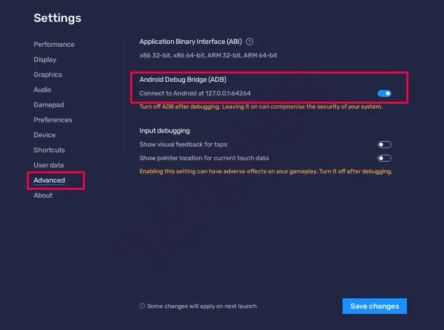 adb bluestacks