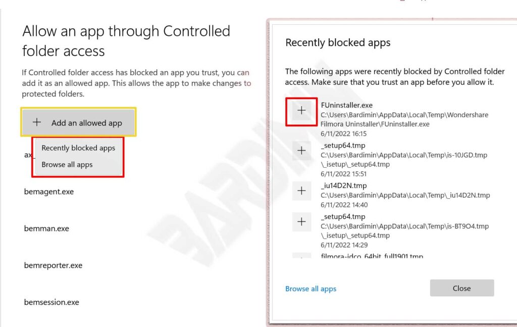 add ransomware protection