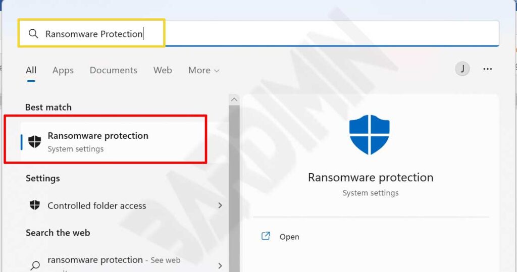 open ransomware protection