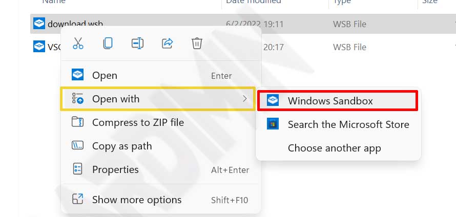 open sandbox config