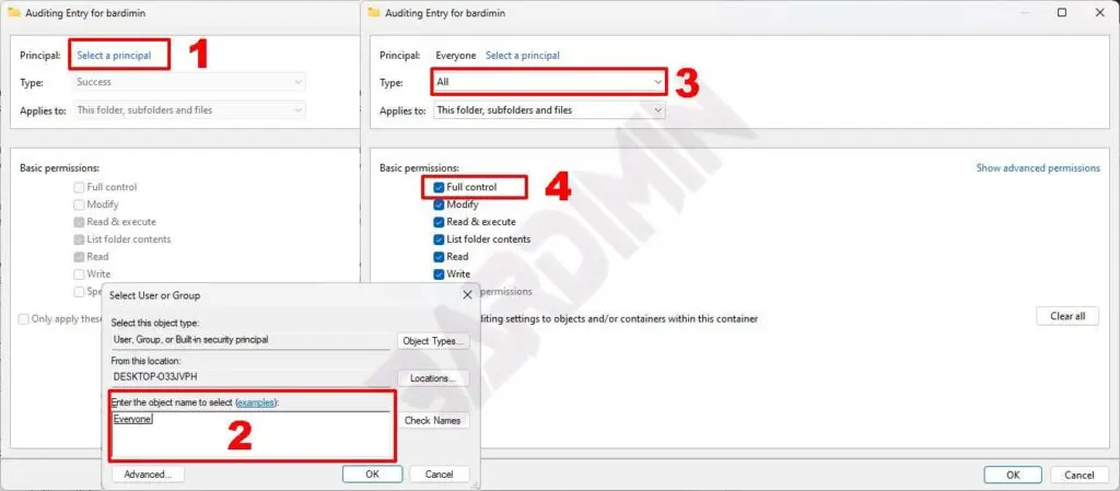 file auditing entry
