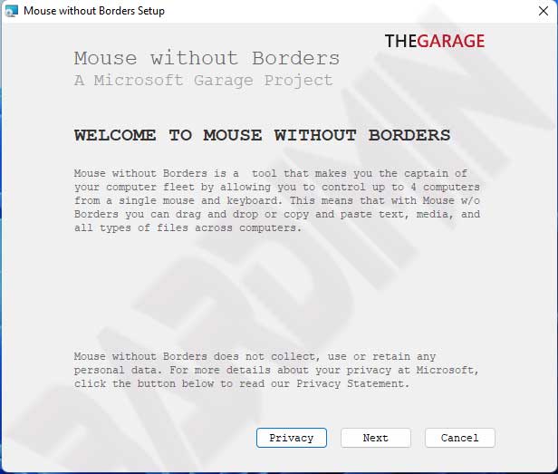 Mouse Without Borders instal