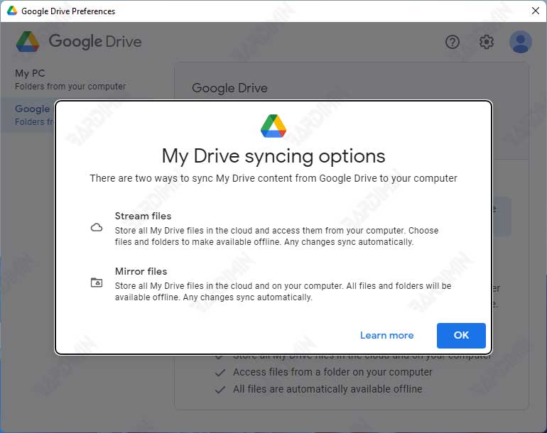 google drive sync