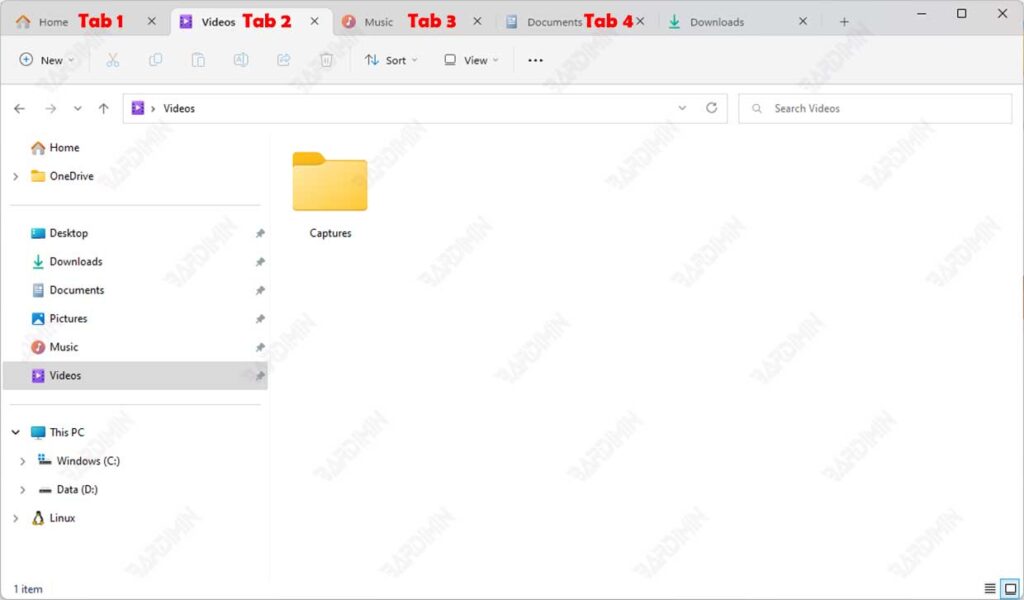 file explorer tabs