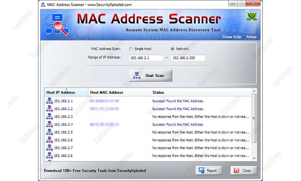 MAC Address Scanner