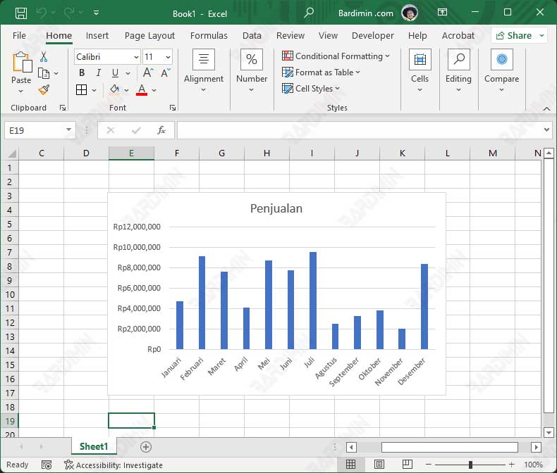 excel chart hidden data