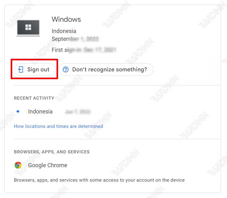 google account sign out