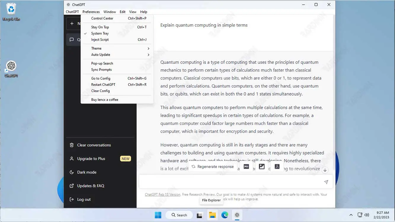 chatgpt desktop