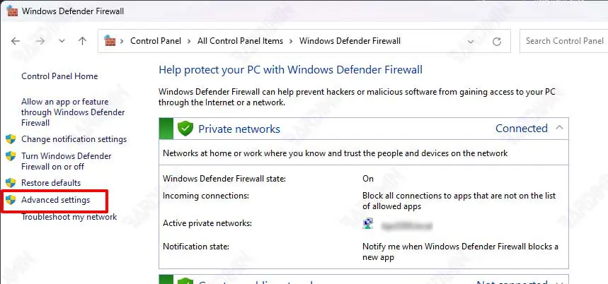 firewall advanced