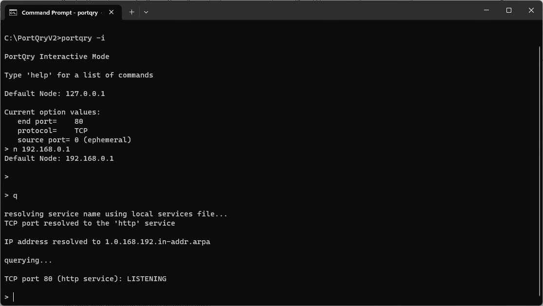PortQry – TCP/UDP port scanner from Microsoft - [Networking]