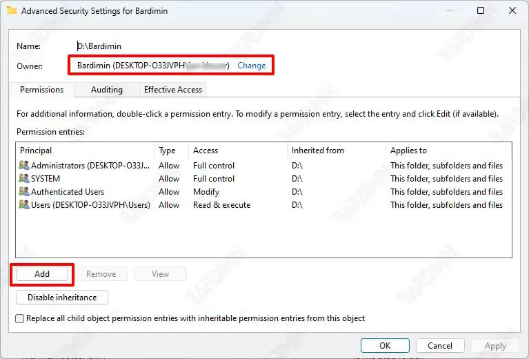 permission new user group