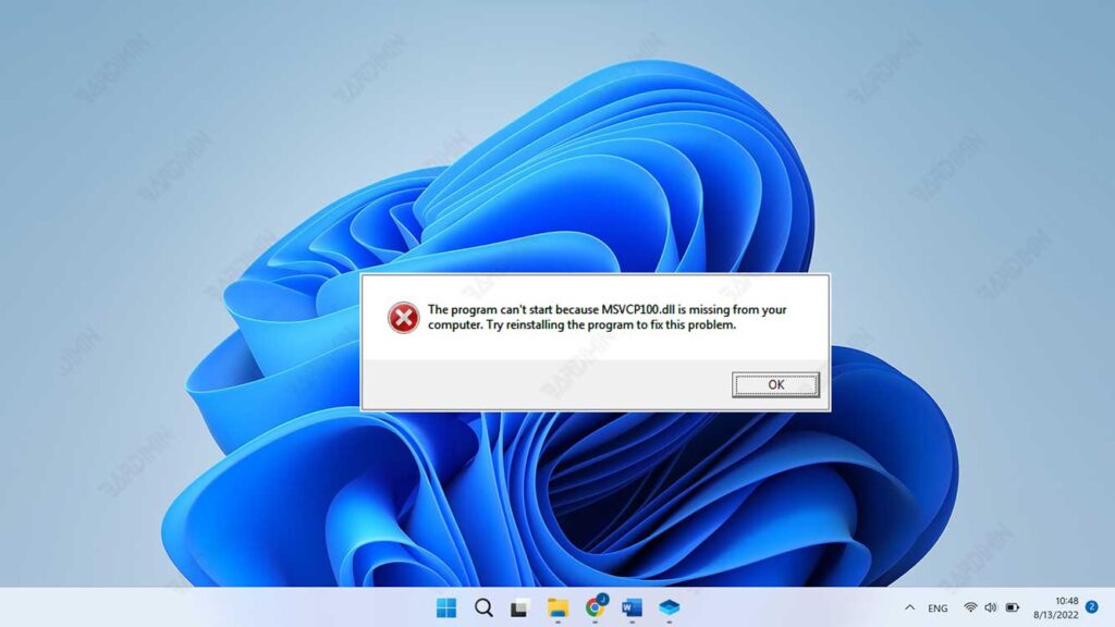 windows MSVCP100.dll error