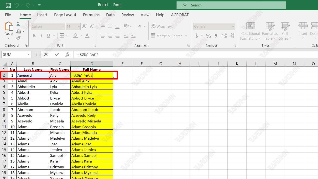 Cara Mudah Menggabungkan Dua Kolom Atau Lebih Tanpa Kehilangan Data Di ...