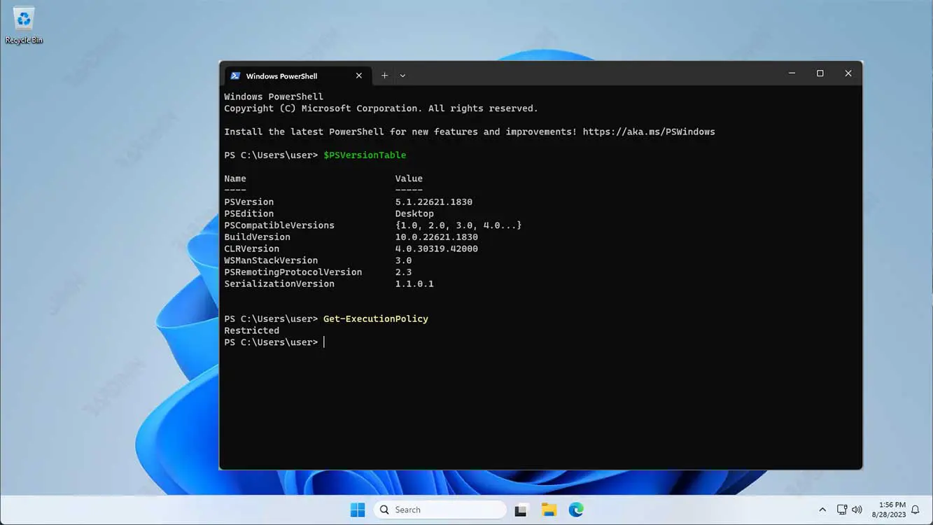 win 11 powershell