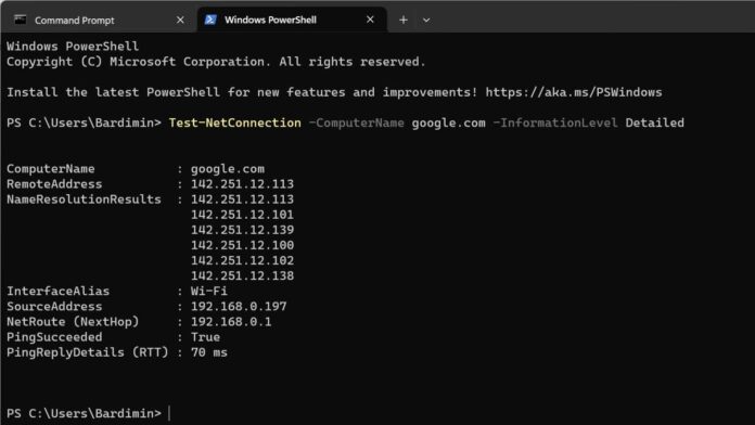 ping powershell ping powershell