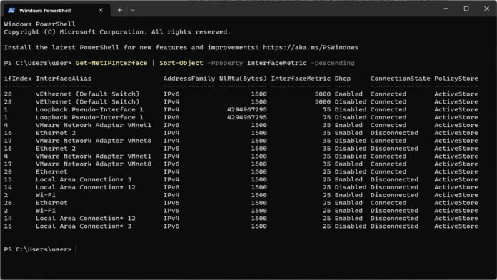 Get NetIPInterface Get NetIPInterface