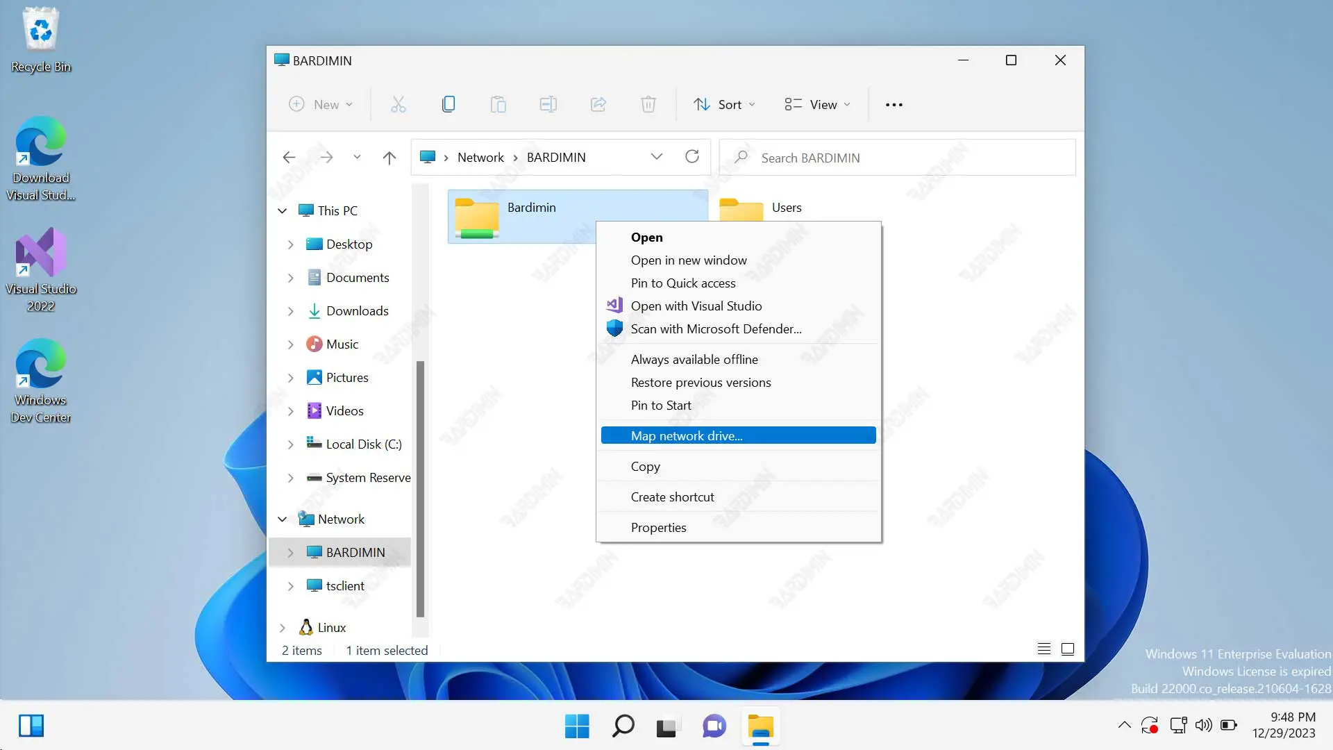 map network drive Win 11