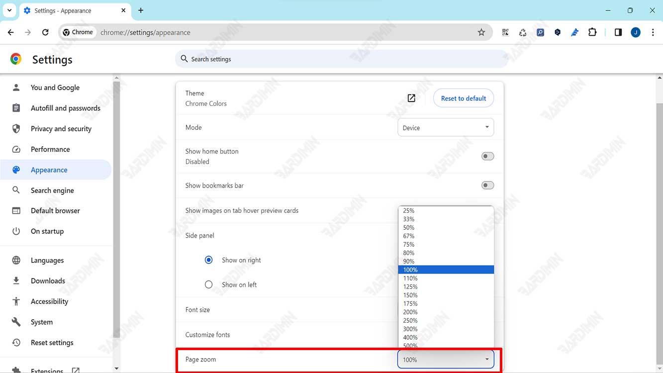 How to Change Default Zoom Settings in Chrome