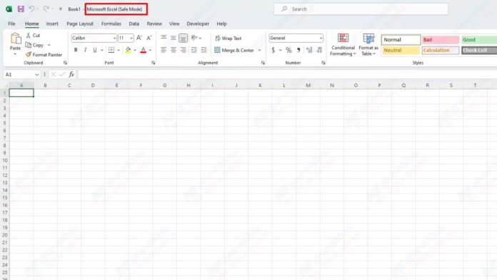 excel safe mode excel safe mode