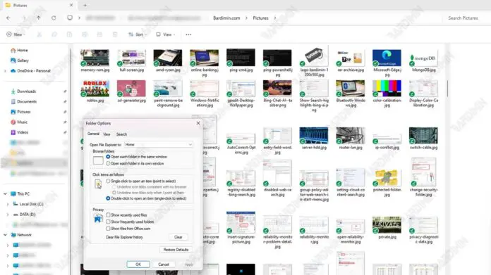 thumbnails windows