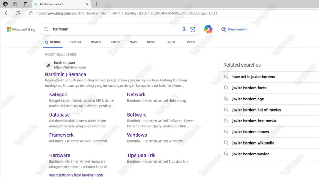Microsoft Edge Search