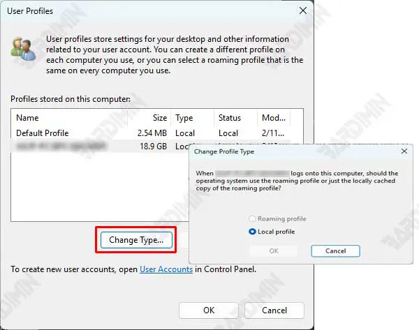 Change User Profiles