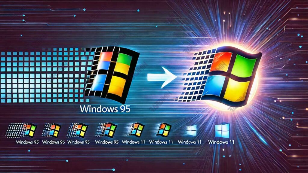 Windows 95 to Windows 11