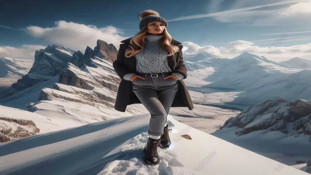 photo on the mountain