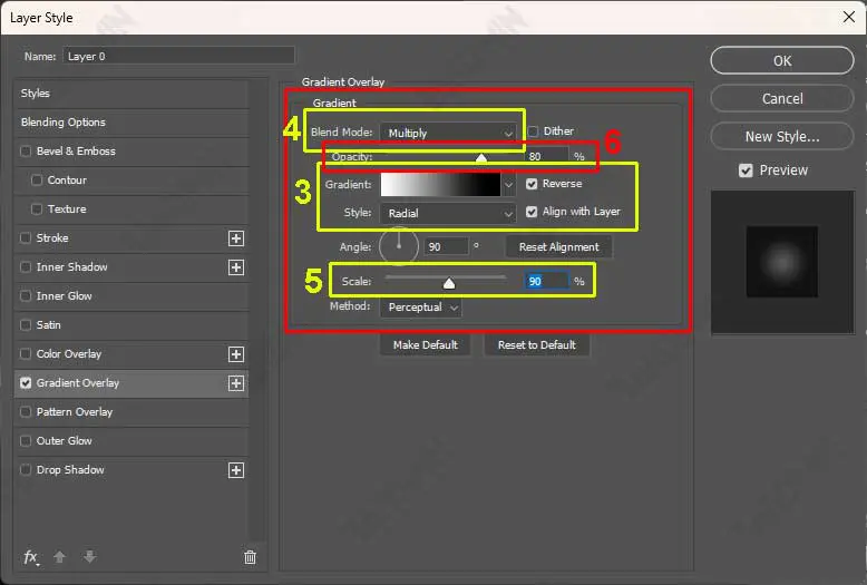 photoshop layer style gradient overlay