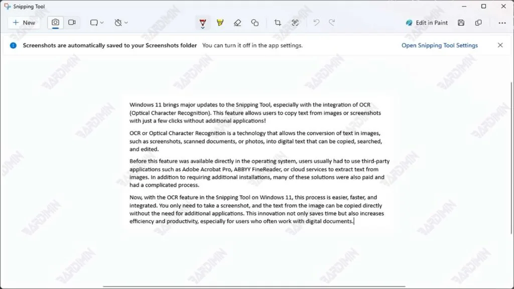 Take Screenshoot Snipping Tool