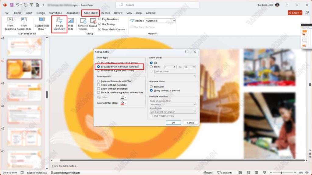 PowerPoint in Window Mode