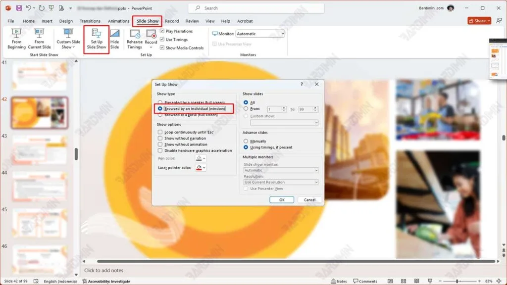 PowerPoint in Window Mode