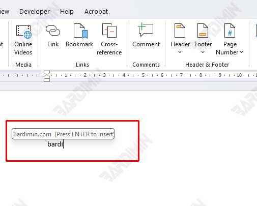 pop up autotext