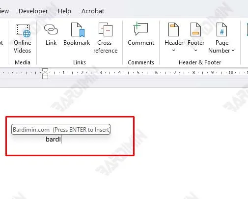 pop up autotext