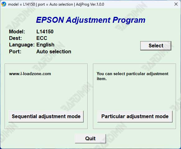Adjustments Program Epson L14150