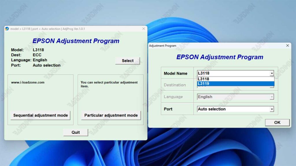 Adjustments Program Epson L3118 L3119