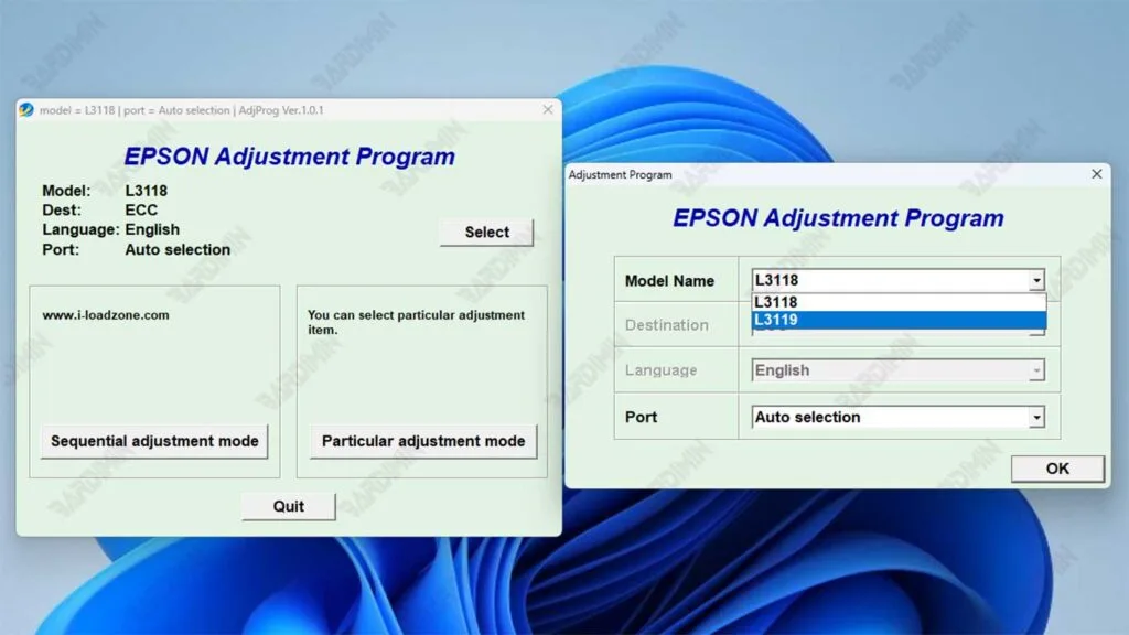 Adjustments Program Epson L3118 L3119