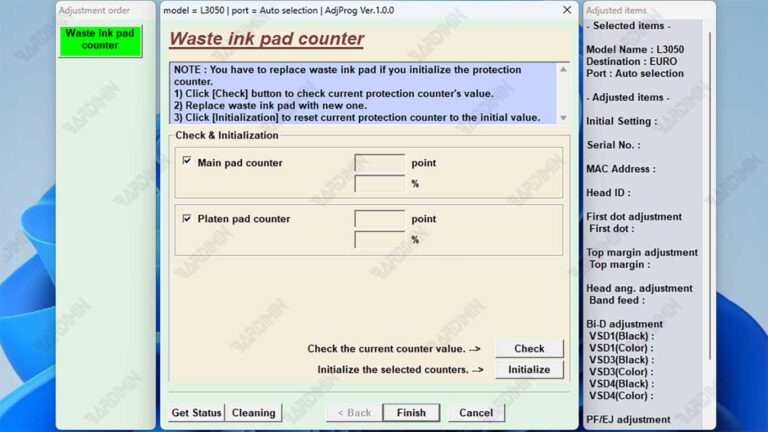 Epson L3050 L3070 Adjustment Program Download Guide waste ink pad counter Epson L3050 L3070