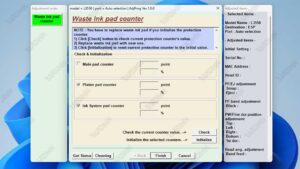 waste ink pad counter Epson L3550 L3556 L5590 waste ink pad counter Epson L3550 L3556 L5590